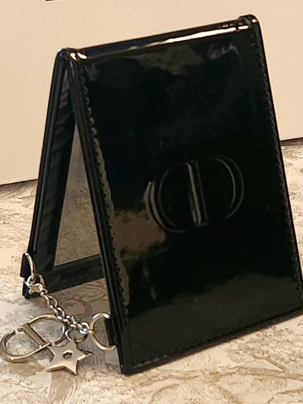 🔥100% AuyDior Black Patent Leather Card HDior holder🔥 - Picture 7 of 12
